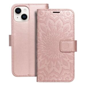 Kabura MEZZO Book do IPHONE 14 mandala złoty róż