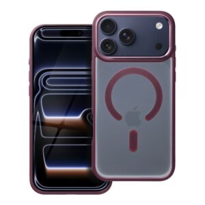 Futerał do iPhone 17 PRO MAX Matte Mag Cover zgodny z MagSafe czerwony
