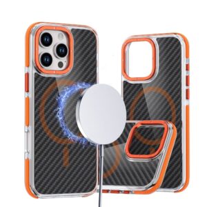 Futerał do iPhone 17 PRO MAX Fiber zgodny z MagSafe pomarańczowy