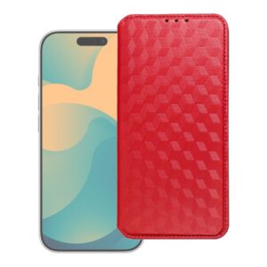 Etui z klapką na Xiaomi Redmi NOTE 15 PRO Plus 5G Cubic Book czerwone