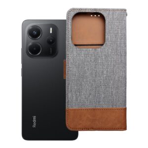 Kabura JEANS Book do XIAOMI Redmi Note 14 4G (GLOBAL - 163,25mm x 76,55mm x 8,16mm) szary