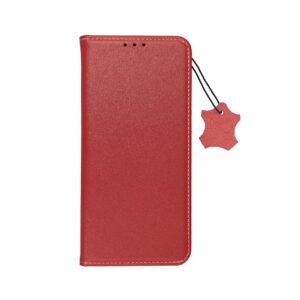 Etui z klapką na Samsung A36 5G Smart Pro Book skórzane bordowe