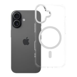 Futerał FRAME CLEAR HYBRID MAG COVER kompatybilny z MagSafe do IPHONE 17 transparentny