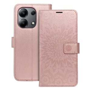 Kabura MEZZO Book do XIAOMI Redmi Note 13 4G mandala złoty róż