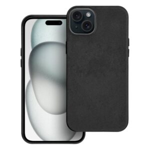 Futerał do iPhone 15 PLUS Woven Mag Cover zgodny z MagSafe czarny