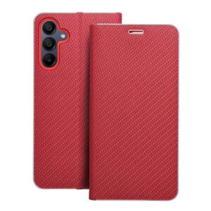 Kabura LUNA Book Carbon do SAMSUNG A15 4G / A15 5G czerwony