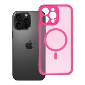 Futerał do iPhone 16 PRO MAX Full Matte Mag Cover zgodny z MagSafe różowy